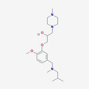 1-(5-{[isobutyl(methyl)amino]methyl}-2-methoxyphenoxy)-3-(4-methyl-1-piperazinyl)-2-propanol