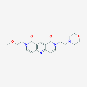 2-(2-methoxyethyl)-8-(2-morpholinoethyl)pyrido[4,3-b][1,6]naphthyridine-1,9(2H,8H)-dione