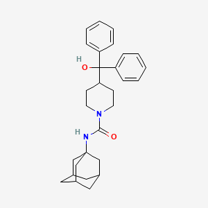 N-(1-adamantyl)-4-[hydroxy(diphenyl)methyl]piperidine-1-carboxamide