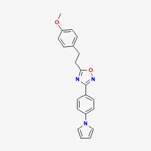 5-[2-(4-Methoxyphenyl)ethyl]-3-(4-pyrrol-1-ylphenyl)-1,2,4-oxadiazole