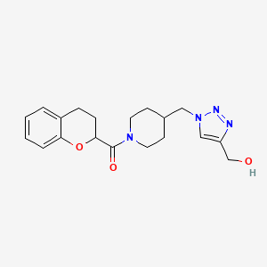 (1-{[1-(3,4-dihydro-2H-chromen-2-ylcarbonyl)-4-piperidinyl]methyl}-1H-1,2,3-triazol-4-yl)methanol