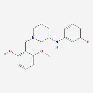 2-({3-[(3-fluorophenyl)amino]-1-piperidinyl}methyl)-3-methoxyphenol