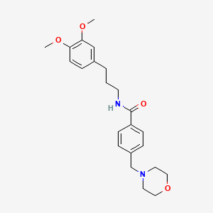 N-[3-(3,4-dimethoxyphenyl)propyl]-4-(4-morpholinylmethyl)benzamide