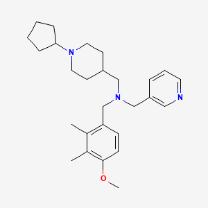 1-(1-cyclopentyl-4-piperidinyl)-N-(4-methoxy-2,3-dimethylbenzyl)-N-(3-pyridinylmethyl)methanamine