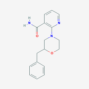 molecular formula C17H19N3O2 B5953126 2-(2-benzyl-4-morpholinyl)nicotinamide 