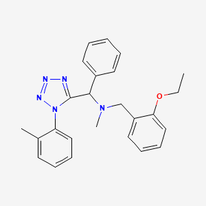 (2-ethoxybenzyl)methyl[[1-(2-methylphenyl)-1H-tetrazol-5-yl](phenyl)methyl]amine