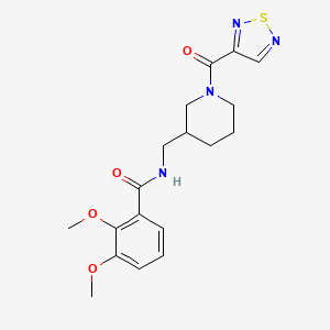 2,3-dimethoxy-N-{[1-(1,2,5-thiadiazol-3-ylcarbonyl)-3-piperidinyl]methyl}benzamide