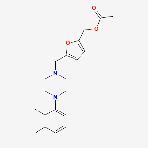 [5-[[4-(2,3-Dimethylphenyl)piperazin-1-yl]methyl]furan-2-yl]methyl acetate