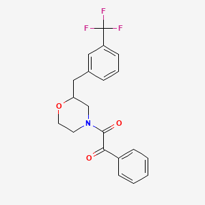 2-oxo-1-phenyl-2-{2-[3-(trifluoromethyl)benzyl]-4-morpholinyl}ethanone