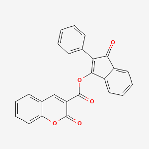 1-oxo-2-phenyl-1H-inden-3-yl 2-oxo-2H-chromene-3-carboxylate