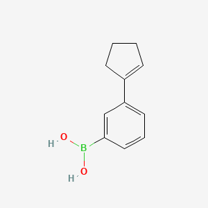 molecular formula C11H13BO2 B595326 3-Cyclopentenylphenylboronic acid CAS No. 1256345-86-4
