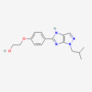 2-[4-[1-(2-methylpropyl)-4H-imidazo[4,5-c]pyrazol-5-yl]phenoxy]ethanol