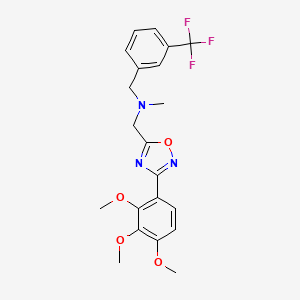 N-methyl-1-[3-(trifluoromethyl)phenyl]-N-{[3-(2,3,4-trimethoxyphenyl)-1,2,4-oxadiazol-5-yl]methyl}methanamine