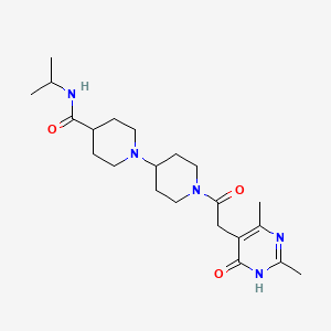 1'-[(4-hydroxy-2,6-dimethyl-5-pyrimidinyl)acetyl]-N-isopropyl-1,4'-bipiperidine-4-carboxamide