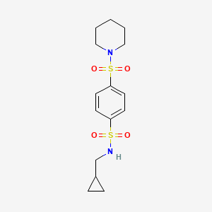 N-(cyclopropylmethyl)-4-piperidin-1-ylsulfonylbenzenesulfonamide