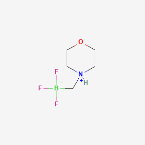 molecular formula C5H11BF3NO B595330 Trifluoro(morpholin-4-ium-4-ylmethyl)boranuide CAS No. 1268340-94-8