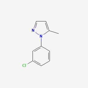 molecular formula C10H9ClN2 B595331 1-(3-chlorophenyl)-5-methyl-1H-pyrazole CAS No. 1247358-87-7