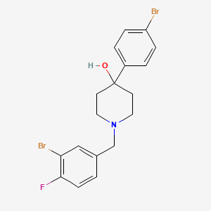 1-(3-bromo-4-fluorobenzyl)-4-(4-bromophenyl)-4-piperidinol