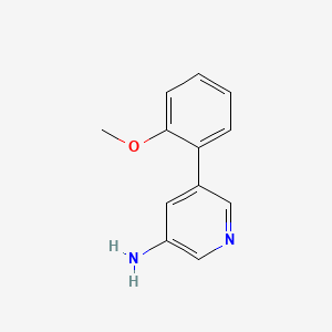 molecular formula C12H12N2O B595337 5-(2-Methoxyphenyl)pyridin-3-amine CAS No. 1224740-84-4