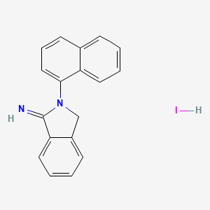 2-naphthalen-1-yl-3H-isoindol-1-imine;hydroiodide