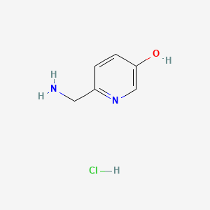 molecular formula C6H9ClN2O B595339 6-(Aminomethyl)pyridin-3-ol hydrochloride CAS No. 1276056-66-6