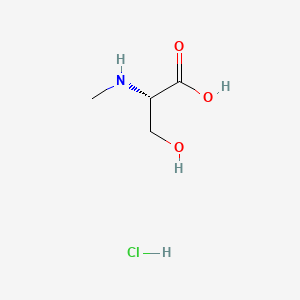 molecular formula C4H10ClNO3 B595341 N-甲基丝氨酸盐酸盐 CAS No. 141193-65-9