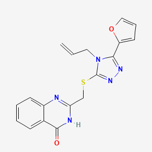 2-({[4-allyl-5-(2-furyl)-4H-1,2,4-triazol-3-yl]thio}methyl)-4(3H)-quinazolinone