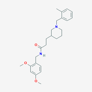 N-(2,4-dimethoxybenzyl)-3-[1-(2-methylbenzyl)-3-piperidinyl]propanamide