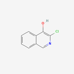 molecular formula C9H6ClNO B595342 3-氯异喹啉-4-醇 CAS No. 101774-33-8