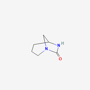 molecular formula C6H10N2O B595343 1,6-Diazabicyclo[3.2.1]octan-7-one CAS No. 101080-06-2