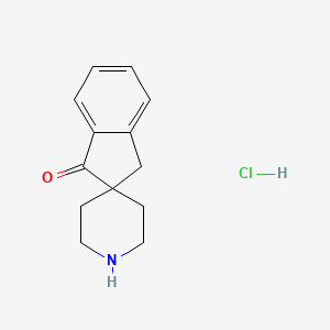 molecular formula C13H16ClNO B595346 Spiro[indene-2,4'-piperidin]-1(3H)-one hydrochloride CAS No. 185525-49-9