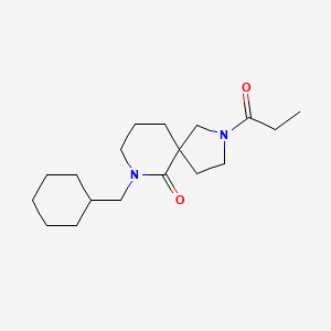 7-(cyclohexylmethyl)-2-propionyl-2,7-diazaspiro[4.5]decan-6-one