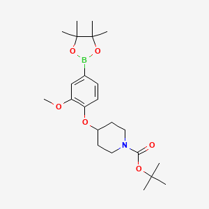 4-(1-BOC-piperidin-4-yloxy)-3-methoxyphenylboronic acid, pinacol ester