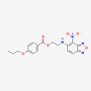 2-[(4-nitro-2,1,3-benzoxadiazol-5-yl)amino]ethyl 4-propoxybenzoate