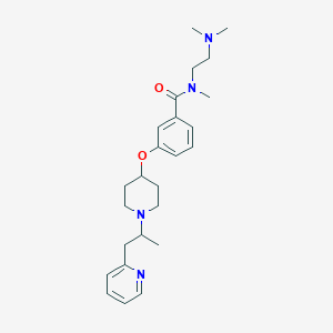 N-[2-(dimethylamino)ethyl]-N-methyl-3-({1-[1-methyl-2-(2-pyridinyl)ethyl]-4-piperidinyl}oxy)benzamide