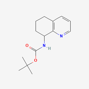 molecular formula C14H20N2O2 B595351 叔丁基(5,6,7,8-四氢喹啉-8-基)氨基甲酸酯 CAS No. 1313712-47-8