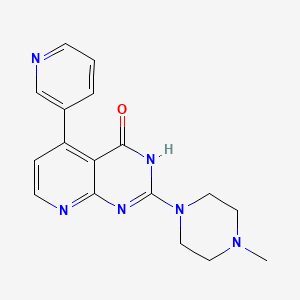 2-(4-methyl-1-piperazinyl)-5-(3-pyridinyl)pyrido[2,3-d]pyrimidin-4(3H)-one