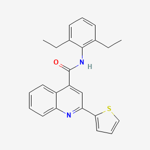 N-(2,6-diethylphenyl)-2-(thiophen-2-yl)quinoline-4-carboxamide