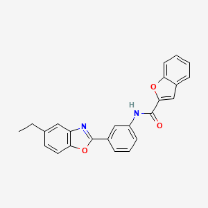 N-[3-(5-ethyl-1,3-benzoxazol-2-yl)phenyl]-1-benzofuran-2-carboxamide