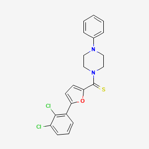 1-{[5-(2,3-dichlorophenyl)-2-furyl]carbonothioyl}-4-phenylpiperazine