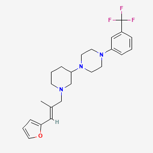 1-{1-[(2E)-3-(2-furyl)-2-methyl-2-propen-1-yl]-3-piperidinyl}-4-[3-(trifluoromethyl)phenyl]piperazine