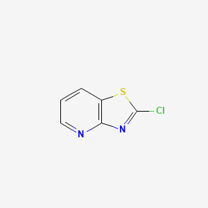 molecular formula C6H3ClN2S B595363 2-Chlorothiazolo[4,5-b]pyridine CAS No. 152170-30-4