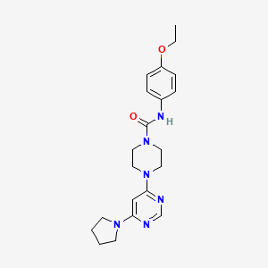 N-(4-ethoxyphenyl)-4-[6-(1-pyrrolidinyl)-4-pyrimidinyl]-1-piperazinecarboxamide