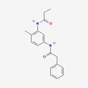 N-{2-methyl-5-[(phenylacetyl)amino]phenyl}propanamide