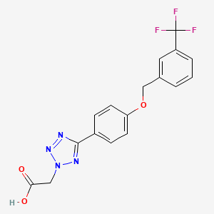 [5-(4-{[3-(trifluoromethyl)benzyl]oxy}phenyl)-2H-tetrazol-2-yl]acetic acid