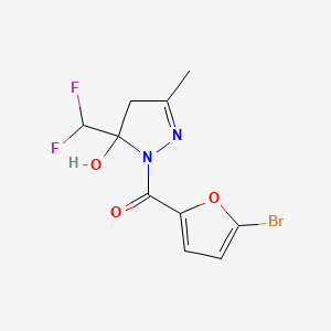 (5-bromofuran-2-yl)[5-(difluoromethyl)-5-hydroxy-3-methyl-4,5-dihydro-1H-pyrazol-1-yl]methanone