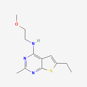 6-ethyl-N-(2-methoxyethyl)-2-methylthieno[2,3-d]pyrimidin-4-amine