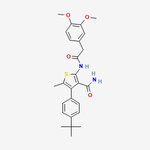 4-(4-tert-butylphenyl)-2-{[(3,4-dimethoxyphenyl)acetyl]amino}-5-methyl-3-thiophenecarboxamide