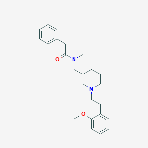 N-({1-[2-(2-methoxyphenyl)ethyl]-3-piperidinyl}methyl)-N-methyl-2-(3-methylphenyl)acetamide