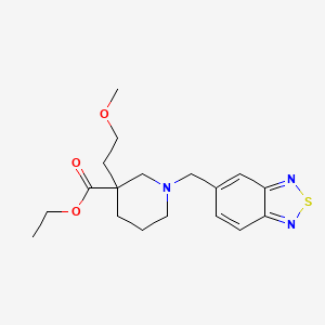 Ethyl 1-(2,1,3-benzothiadiazol-5-ylmethyl)-3-(2-methoxyethyl)piperidine-3-carboxylate